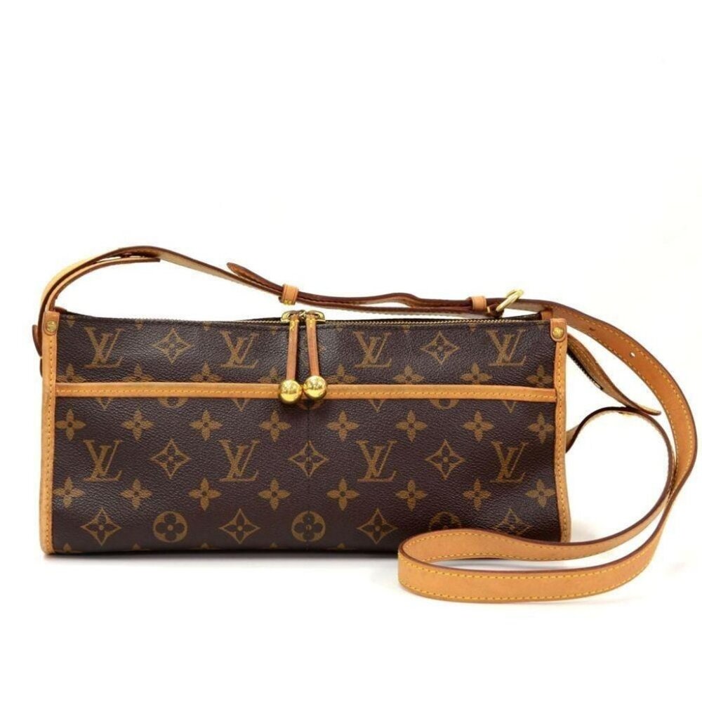 Louis Vuitton Monogram Canvas Crossbody Bag in Brown and Tan